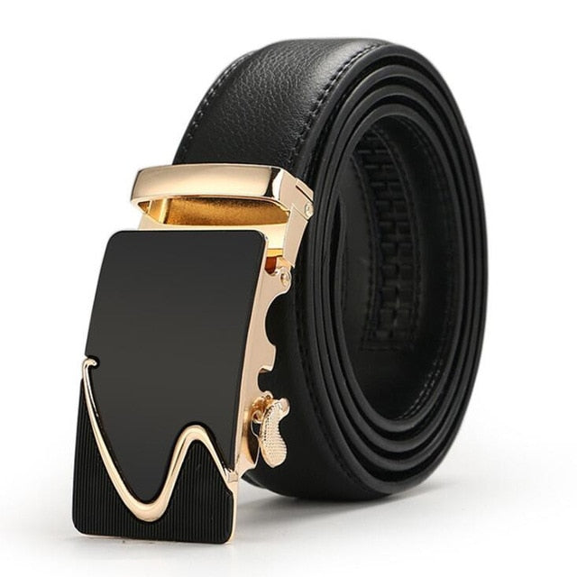 Hot selling Men belt fashion pu Alloy Automatic buckle belt business affairs casual decoration belt men's belts luxury brand