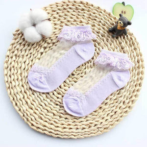 Baby Girls Socks Ankle Short Eyelet Lace Flower New Hot Cute Lace Flower Mesh Summer Cotton Infant Girl Socks Newborn Baby Socks