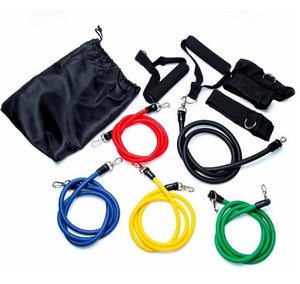 11 In Kit Upgrade Resistance Bands Set Loop Bands Powerful Effective For Exercise Sports Fitness Home Gym Yoga