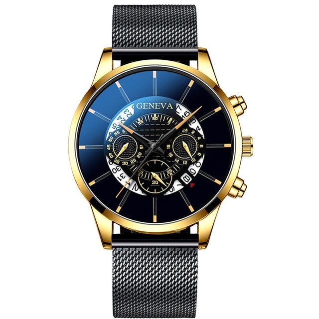 2020 Hollow Men's Watch Fashion Ultra Thin Watches Date Men Business Stainless Steel Mesh Belt Quartz Watch Relogio Masculino