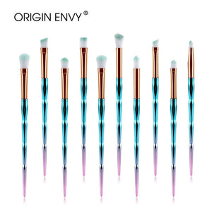 ORIGIN ENVY 20pcs Diamond Makeup Brush Set Eye Brush Beauty Tools Fan Powder Eyeshadow Contour Beauty Cosmetic For Make Up Tool